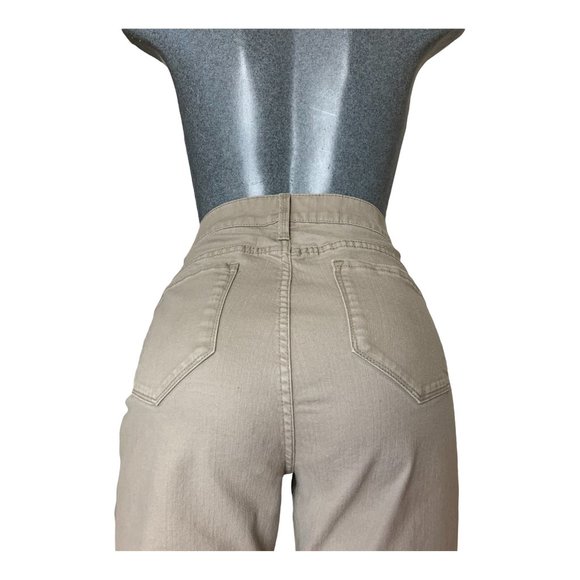 NYDJ Womens Jeans Tag 16 Beige Rolled Crop High-Rise W35xL20 Stretch Denim - Picture 4 of 12